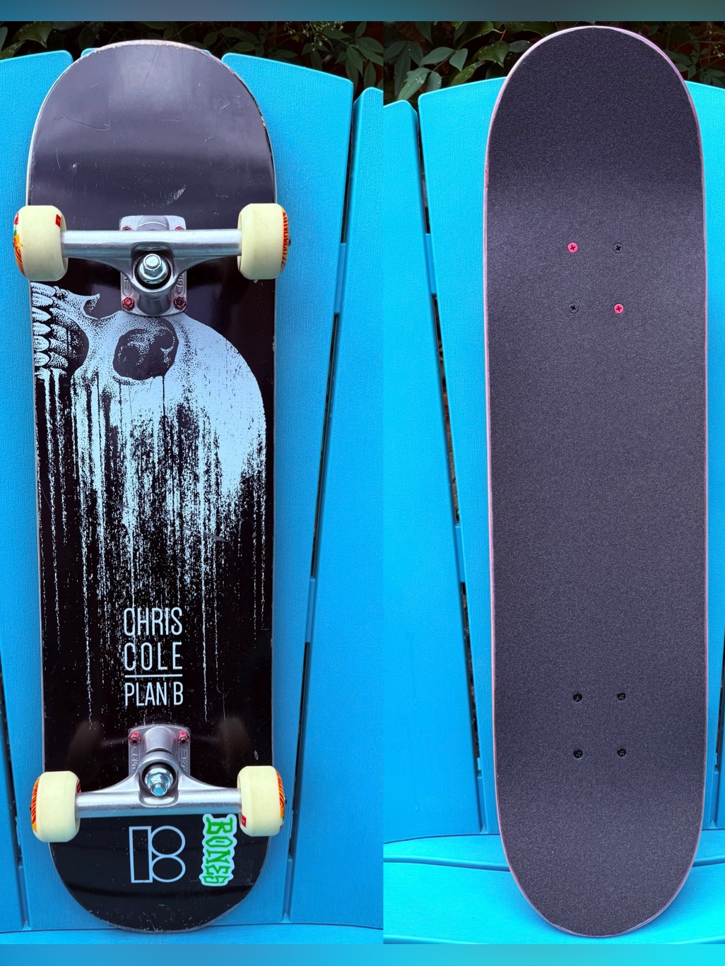Plan B Skateboards Chris Cole Cascade Prospec Complete Skateboard Bullet Trucks